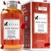 Eau De Rose Bio - Pure & Non Raffinée - Toner Pour Visage & Peau Sans Alcool - Pétales De Rose Récoltés À La Main En Bulgarie