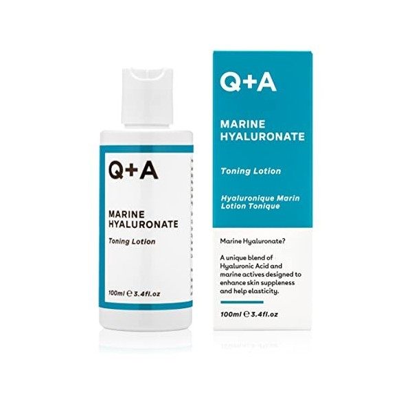 Q+A Lotion tonique à lacide hyaluronique pour visage, 100ml