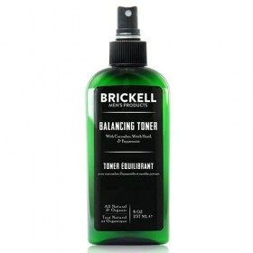 Brickell Mens Products Tonique Équilibrant pour Hommes, Concombre sans Slcool Naturel et Biologique, Tonique à la Menthe et 