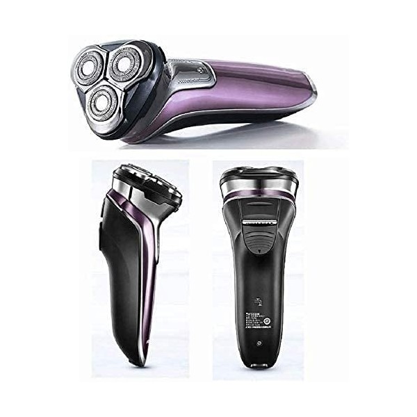 LIIAV Rasoir électrique rechargeable avec trimmer popup, sec humide IPX7 Razor électrique multifonctionnel imperméable