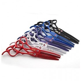 DYTWXG Ciseaux de Coiffeur Professionnels, Ciseaux de Coupe de Cheveux, kit de cisailles à effiler Les Cheveux 2 cisailles 