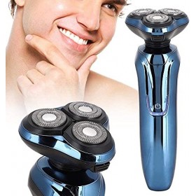NCRD Rasoir électrique Rechargeable étanche Shaaver Humide et Sec Shavers rotatifs pour Hommes Rasoirs de Rasage électrique, 