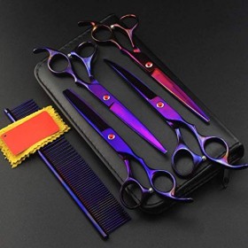 Ciseaux à lame tranchante, rasoir professionnel pour Salon de coiffure, ensemble de ciseaux de coupe de cheveux, barbier 7 po