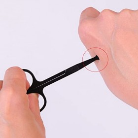 OUSIKA Tondeuse à cheveux for le nez, petits ciseaux en acier inoxydable for le nez, les sourcils et les cils Tondeuses