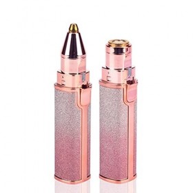 OUSIKA Tondeuse à sourcils, 2 en 1 Tondeuse à sourcils électrique Maquillage Indolore Eye Brow Épilateur Mini Rasoir Rasoirs 