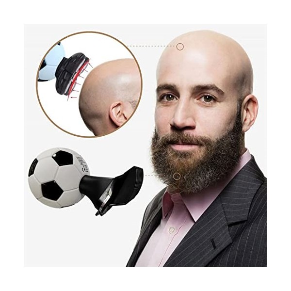 Rasoir électrique 5 en 1 pour homme, rasoir électrique de football pour homme, rasoir à tête chauve, kit de toilettage multif