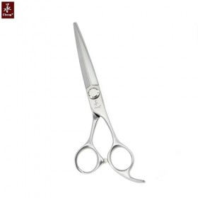 Cheng C-UA-70KK Ciseaux de coiffure à lame convexe droite en acier inoxydable 440C 17,8 cm