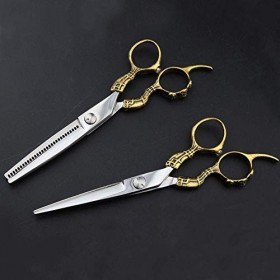 Ciseaux De Coupe De Cheveux, Ciseaux De Cheveux Professionnels6 Pouces Coiffeur Coupe De Cheveux Professionnelle Or Luxe Cise