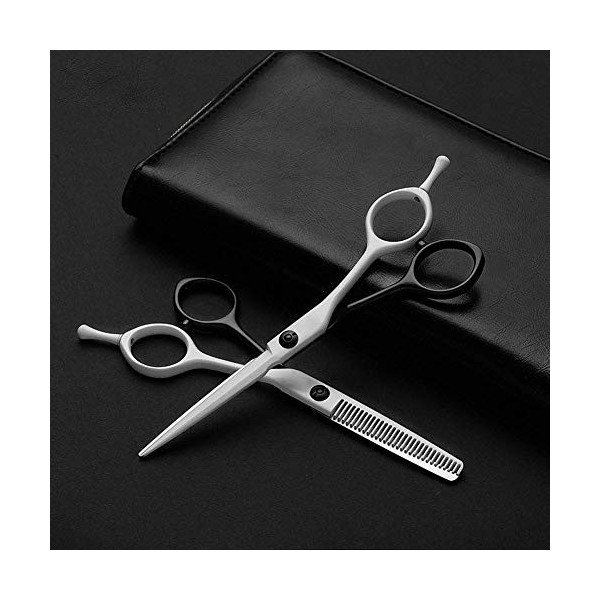 Ensemble de ciseaux de coiffeur professionnel, ciseaux de coupe en acier inoxydable, kits de coupe de cheveux pour coiffeur e