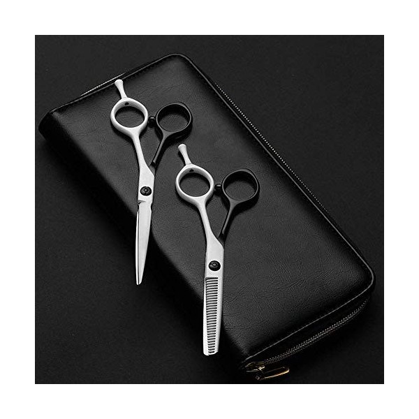 Ensemble de ciseaux de coiffeur professionnel, ciseaux de coupe en acier inoxydable, kits de coupe de cheveux pour coiffeur e