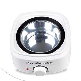 Pceewtyt Cire W?Rmer - Contrôle de la température électrique H?Nde Spa - Épilation à la cire - Machine rose - Prise EU