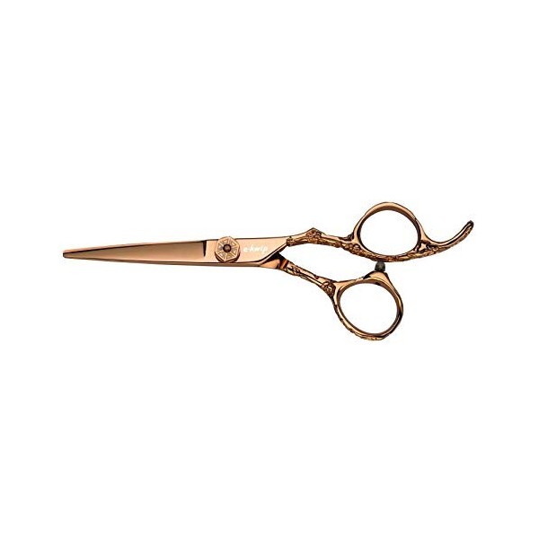 E-Kwip Ciseaux de coiffeur Fleur 14 cm Or rose 0,06 kg