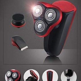 ARTSZY Rasoir électrique for les hommes, 3 rasoirs en tête for les hommes chauves kit de toilettage de la barbe razor électri