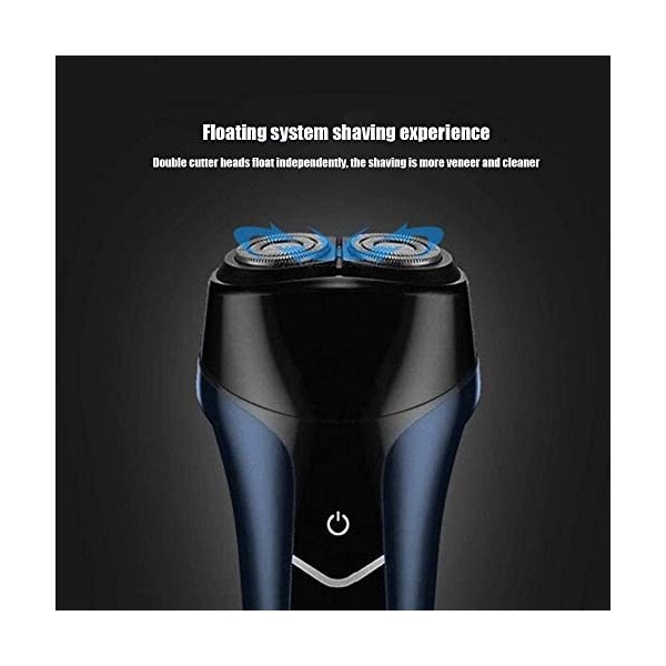 ARTSZY Rasoir électrique for Hommes, rasoirs Rechargeables, rasons rasants humides et secs, avec Coupe-Pop-up,USB Rasoir de B