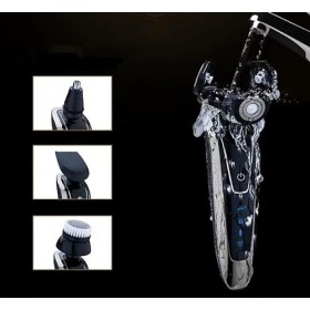 ARTSZY Rasoir Rotatif électrique USB Razor électrique Facial Rechargeable for Le kit de toilettage des Hommes