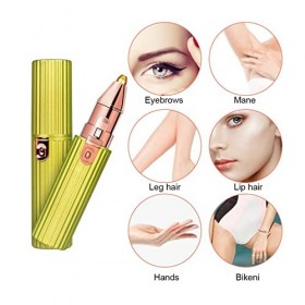 OUSIKA Tondeuse à Sourcils, Tondeuse à Sourcils électrique 2 en 1 épilateur de Sourcils indolore for Les Femmes Maquillage Mi