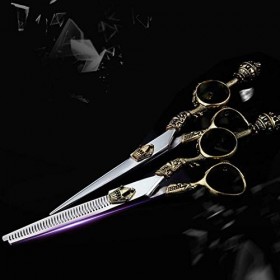 Ciseaux de Coiffure Professionnels rétro Ciseaux de Salon de Coiffure Ciseaux de Coiffeur Ensemble de Ciseaux de Cheveux Cise...
