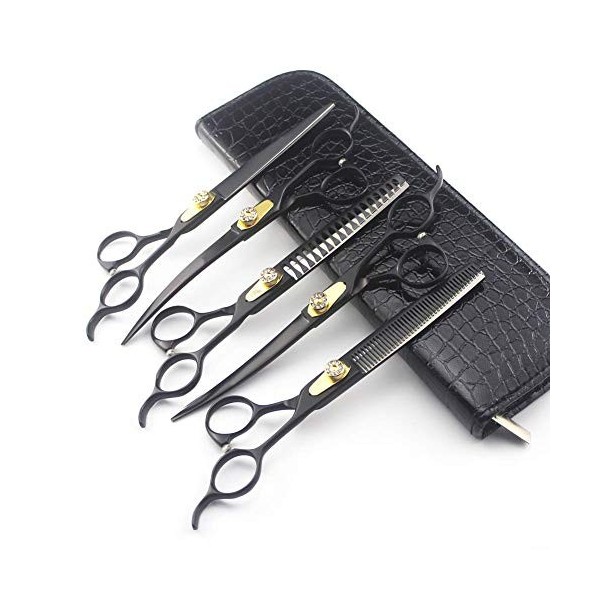 Kit doutils de Coupe de Coiffeur de Coupe de Cheveux de Chat Outil de Coupe de Coiffeur danimal de Chaton Noir