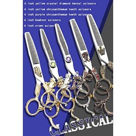 Ciseaux pour Animaux de Compagnie 6"Professional Vintage Hair Ciseaux Set, Personalized Hair Designer Special Ciseaux Set, St...