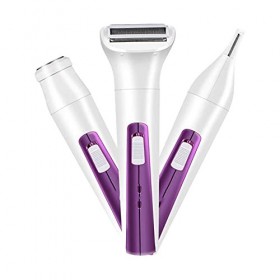 NCRD Épilateur, épilation à Trois en Un for Femmes, Humide et séchage, Rasoir et Tondeuse, sans Fil, Rechargeable