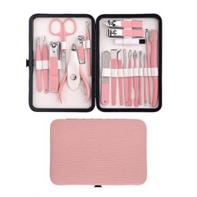 Ensemble de pédicure 20pcs Outil Professionnel de Soins de pédicure en Acier Inoxydable Ciseaux Pinces à épiler Coupe - Ongle