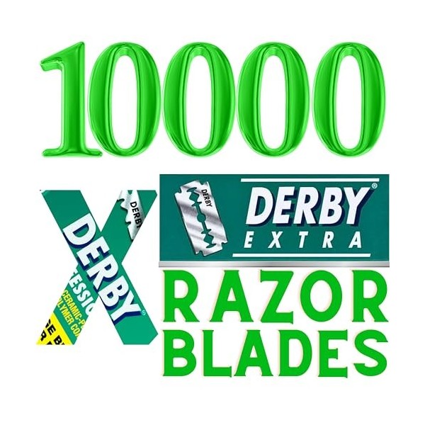 Derby Extra Professional Double Edge Razor Blades for straight razor 2500 