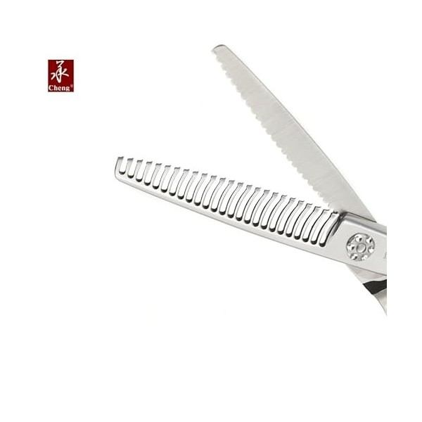 CHENG CUC-625XS Ciseaux à effiler 15,2 cm pour salon et barbier