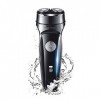 LIIAV Rasoir électrique pour hommes, rasoir rotatif rechargeable avec tondeuse pop-up, étanche humide et sec, rasoirs électri