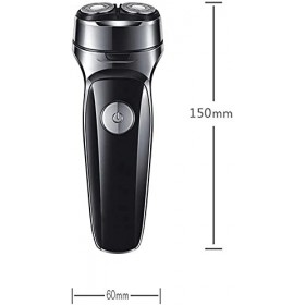 LIIAV Rasoir électrique pour hommes, rasoir rotatif rechargeable avec tondeuse pop-up, étanche humide et sec, rasoirs électri