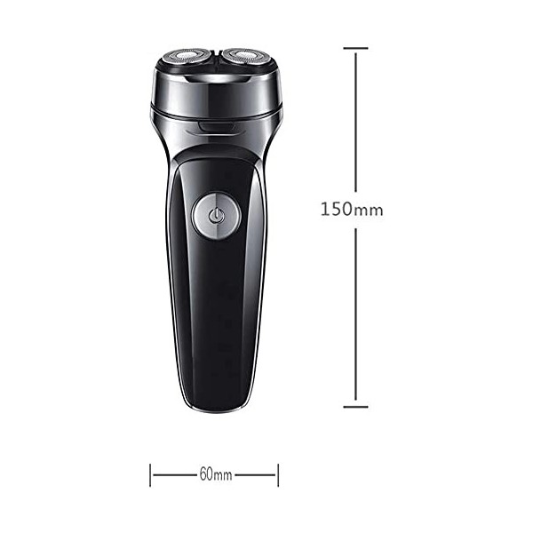 LIIAV Rasoir électrique pour hommes, rasoir rotatif rechargeable avec tondeuse pop-up, étanche humide et sec, rasoirs électri