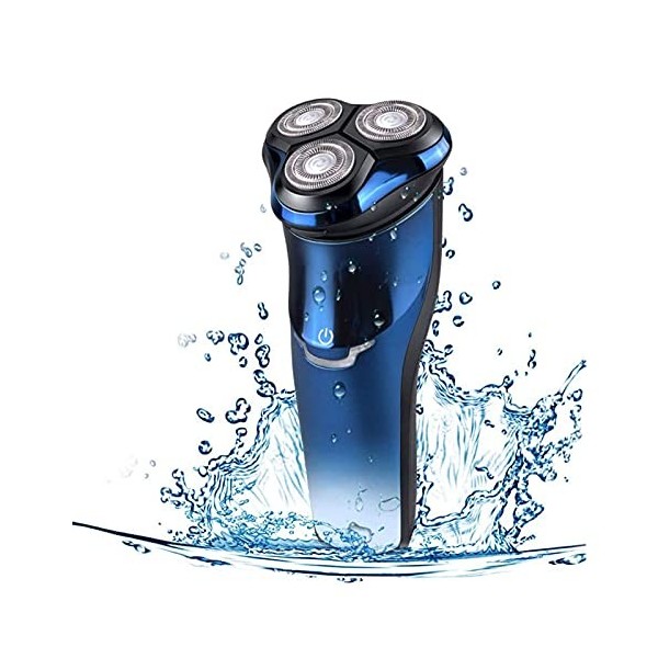 LIIAV Rasoir de rasoir électrique pour hommes 3D rechargeables Shavers Shavers sans fil Mens Razers humides et secs pour le r