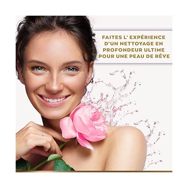 Lotion Tonique Bio à l´Eau de Rose et à l’Acide Hyaluronique 150ml - Nettoyant et soin pour le visage à l’aloe vera - Toner a