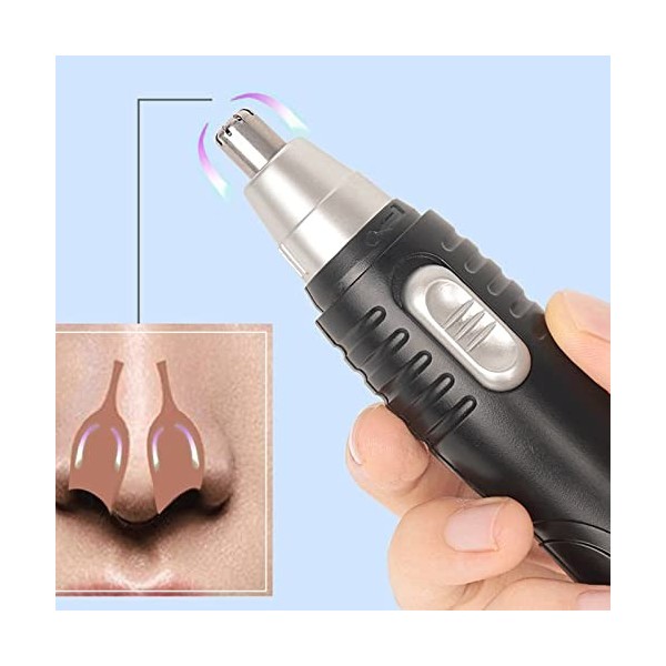 NOGRAX Tondeuse à poils de nez, tondeuse à poils de nez électrique Mini tondeuse à oreilles portable for hommes rasoir de poi