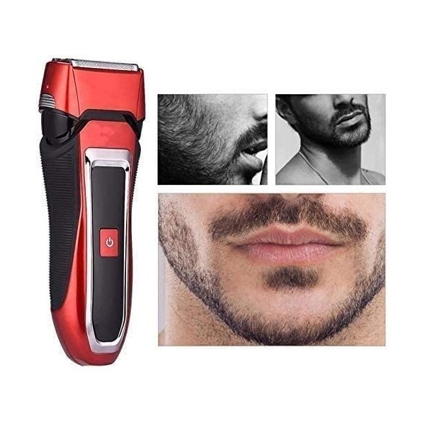 NCRD Rasoir électrique pour Hommes, Rasoir électrique avec Trimmer de précision, Rasoir Rechargeable, Humide et sèche, IPX7 é