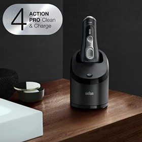 Braun Series 9 9360cc Nieuwste Generatie Elektrisch Scheerapparaat, Clean&Charge-station, Noir