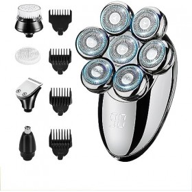 LEONYS Rasoirs électriques for hommes chauves, rasoir électrique for hommes Tête chauve 5 en 1 Tondeuse à barbe Rasoir Nez To