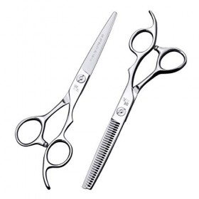 Chaomeiart Professionnels De La Coiffure Coiffure Ciseaux De Coiffure Set Ciseaux À Effiler Ciseaux Plat Dents Ciseaux 440C J