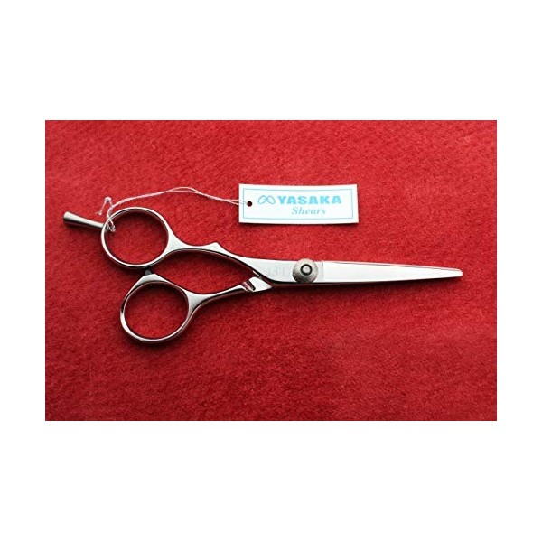 Yasaka ATS314 Ciseaux à cheveux gauchers Taille 12,7 cm Cobalt vis à plat 