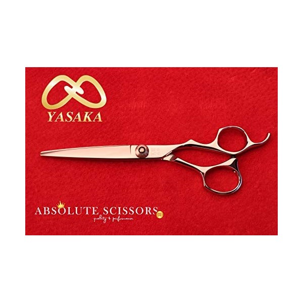 CISEAUX DE COIFFURE YASAKA KM60 ECROU AJUSTABLE TAILLE 6 INCHES 