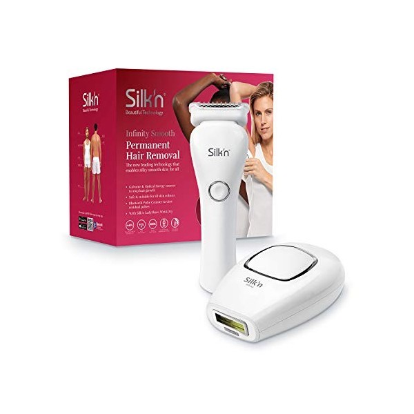 Silkn Infinity Smooth - IPL - Méthode dÉpilation Permanente Redéfinie - 2 Atouts Supplémentaires