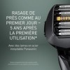 Panasonic ES-LV9U-K803 Rasoir Électrique 5-Lames Pour Hommes Avec Nettoyage Automatique, Détecteur De Barbe Réactif Et Suppor