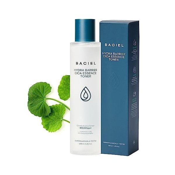 BACIEL - Hydra Barrier Cica Essence Tonique 200ml | Soins de la peau coréens | Tonique pour le visage | Acides hyaluroniques 