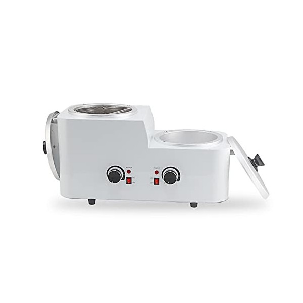 Amhuui Wax Melter Heater, Double Pot Wax Heater Machine for Hair Removal, Professional Waxing Kit Wax Warmer, Large Wax Pot f