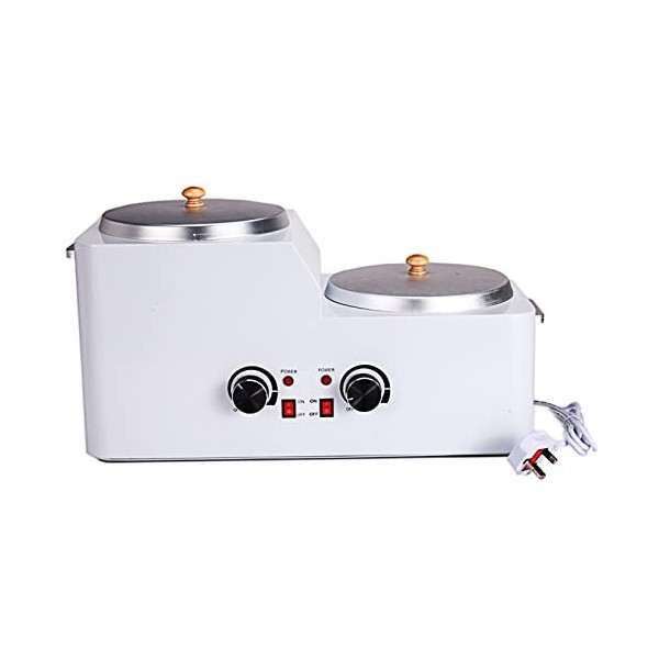 Amhuui Wax Melter Heater, Double Pot Wax Heater Machine for Hair Removal, Professional Waxing Kit Wax Warmer, Large Wax Pot f