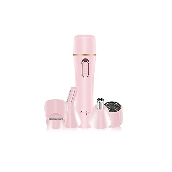 FURLOU Rasoir électrique, Rasoir électrique 4 en 1 for Femmes épilateur de Sourcils sans défaut Lady Shaver épilateur électri