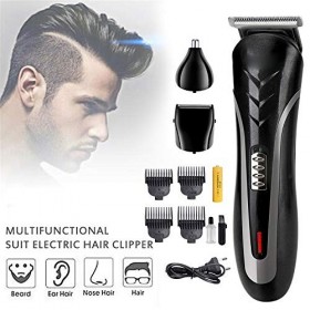 LIRUXUN Hommes Tout en 1 Tondeuse à Cheveux Rechargeable Barbe Nez Oreille Rasoir Coupe de Cheveux Tondeuse étanche sans Fil 
