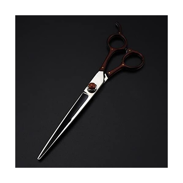 Ciseaux de coupe de cheveux, 7 pouces professionnel en acier VG10 haut de gamme ciseaux à cheveux en bois de santal coupe de 
