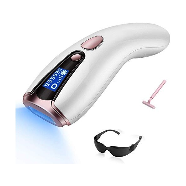 ADITAM Système dépilation IPL, Appareil dépilation Laser Permanent 999 999 flashs Épilateur Professionnel pour Femmes et Ho