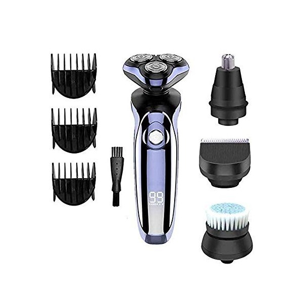 LIIAV Shavers électriques pour hommes, rasoir électrique pour hommes, humide sèche humide imperméabilisable rasage du visage 