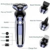 LIIAV Shavers électriques pour hommes, rasoir électrique pour hommes, humide sèche humide imperméabilisable rasage du visage 